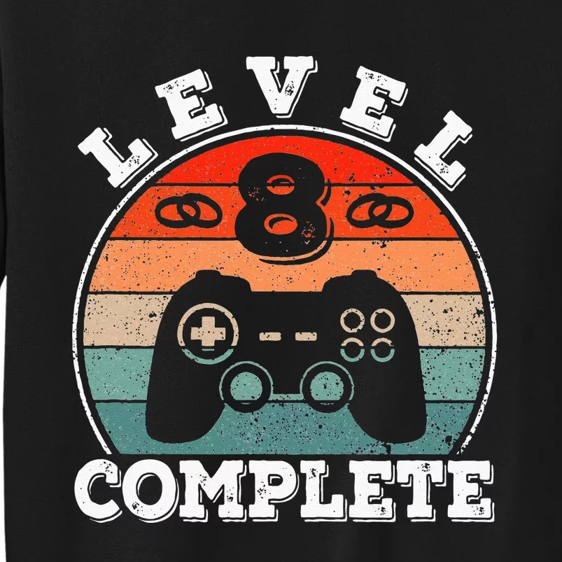 8 Years Marriage Anniversary 8 Year Married Level 8 Complete Tall Sweatshirt