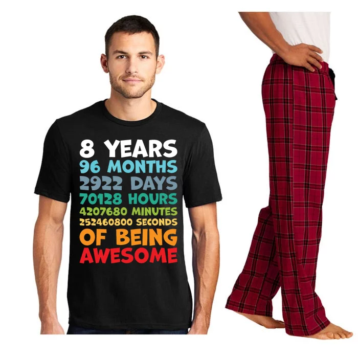 8 Year Old Bday Decorations Son Boy 8yr 8th Birthday Pajama Set