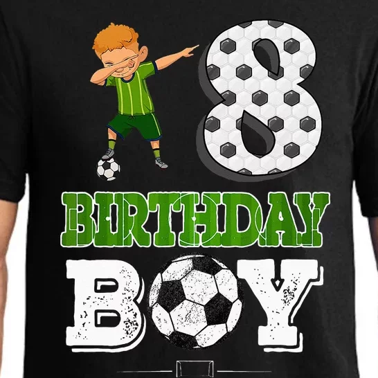 8 Year Old Gift Dabbing Boy Soccer Player 8th Birthday Boy Pajama Set