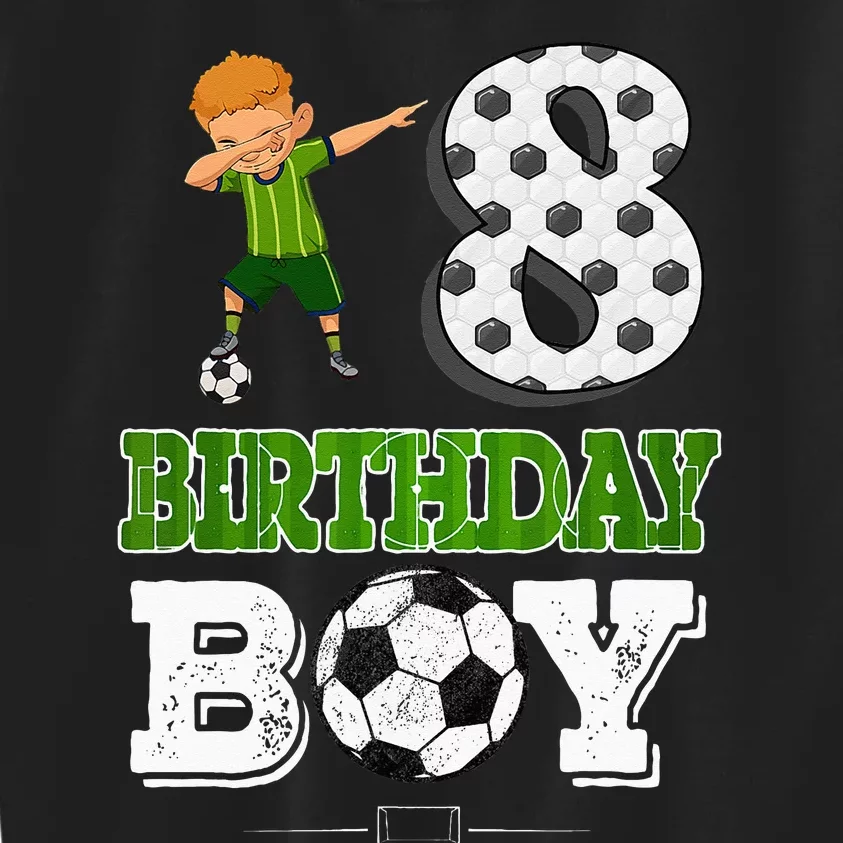 8 Year Old Gift Dabbing Boy Soccer Player 8th Birthday Boy Kids Sweatshirt