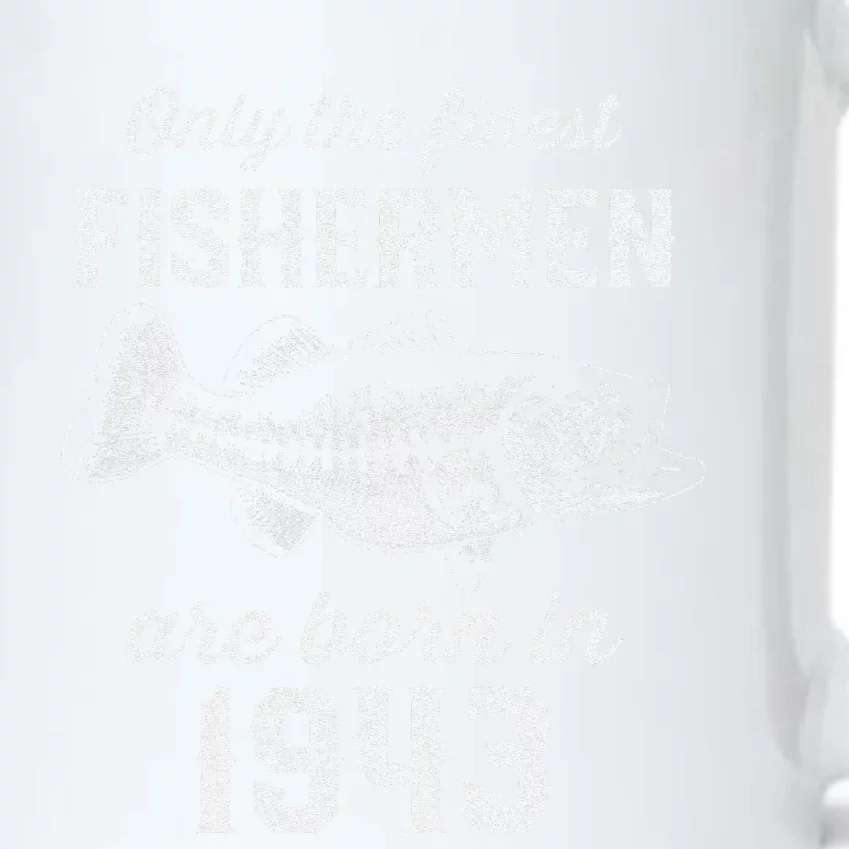 80 Year Old Fisherman Fishing 1943 80th Birthday Black Color Changing Mug