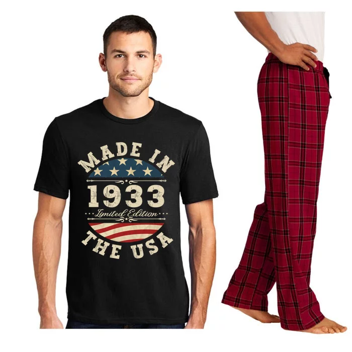 89 Years Old Bday Limited Edition 1933 Usa 89th Birthday Gift Pajama Set