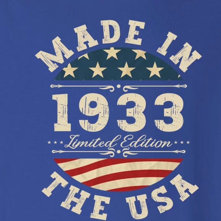 89 Years Old Bday Limited Edition 1933 Usa 89th Birthday Gift Toddler Long Sleeve Shirt