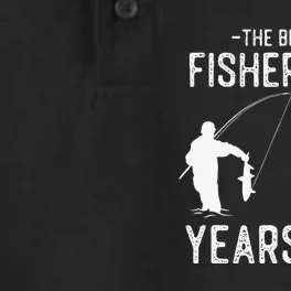 80 Year Old Fishing Fishermen Gifts For Birthday Dry Zone Grid Performance Polo