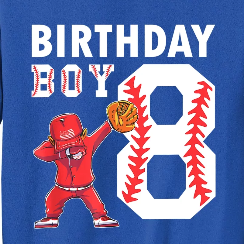 8 Years Old Boy Baseball Player 8th Birthday Kids Sweatshirt