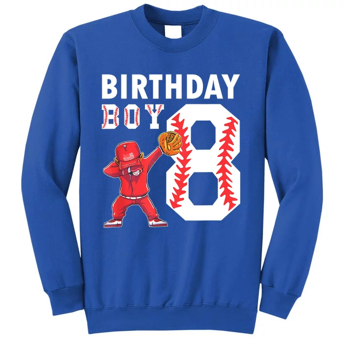 8 Years Old Boy Baseball Player 8th Birthday Kids Sweatshirt