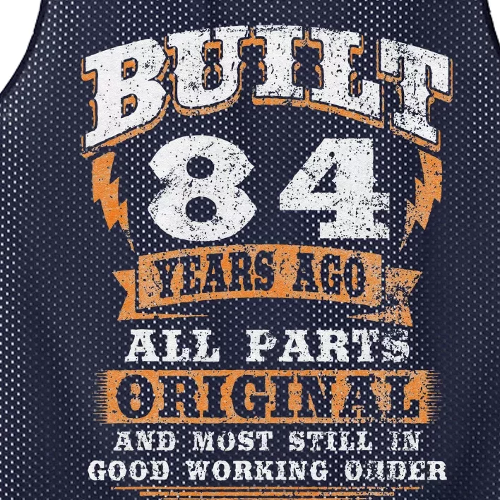 84 Year Old Gifts Funny Birthday Saying 84th Birthday Mesh Reversible Basketball Jersey Tank