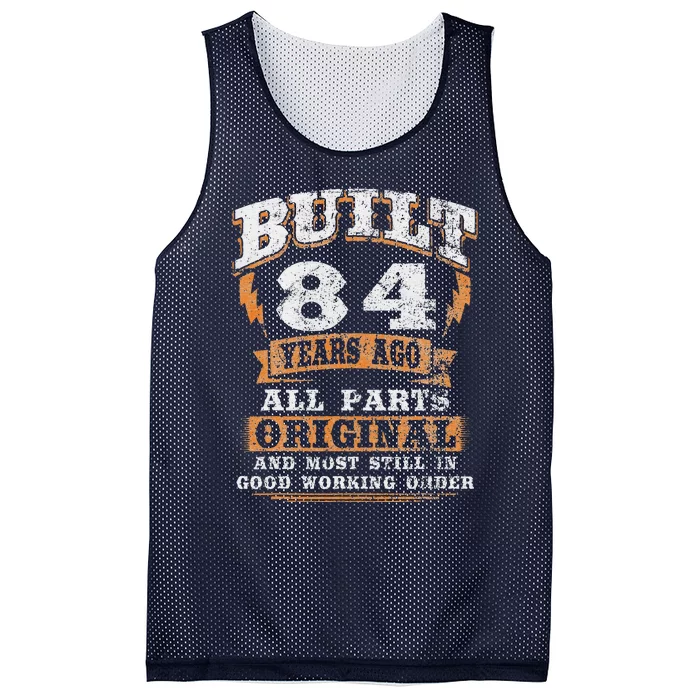 84 Year Old Gifts Funny Birthday Saying 84th Birthday Mesh Reversible Basketball Jersey Tank