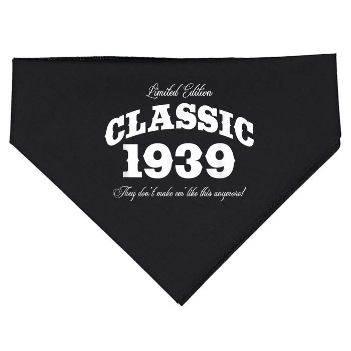 84 Year Old: Vintage Classic Car 1939 84th Birthday USA-Made Doggie Bandana