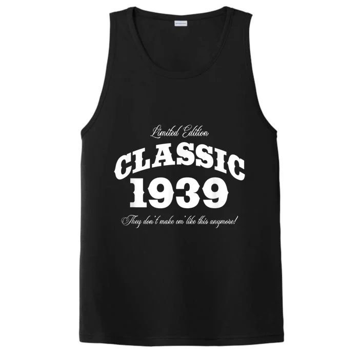 84 Year Old: Vintage Classic Car 1939 84th Birthday Performance Tank