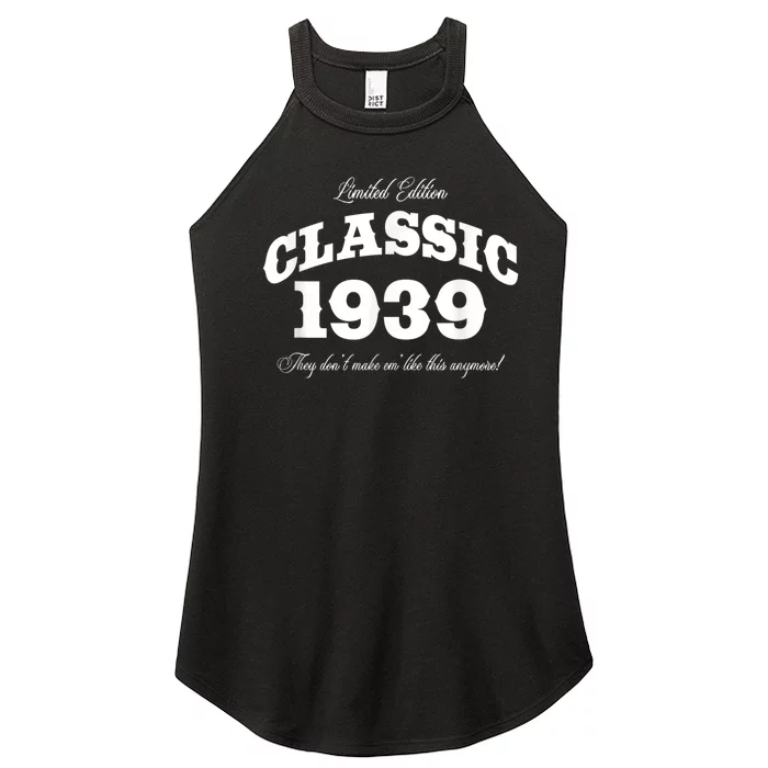 84 Year Old: Vintage Classic Car 1939 84th Birthday Women’s Perfect Tri Rocker Tank