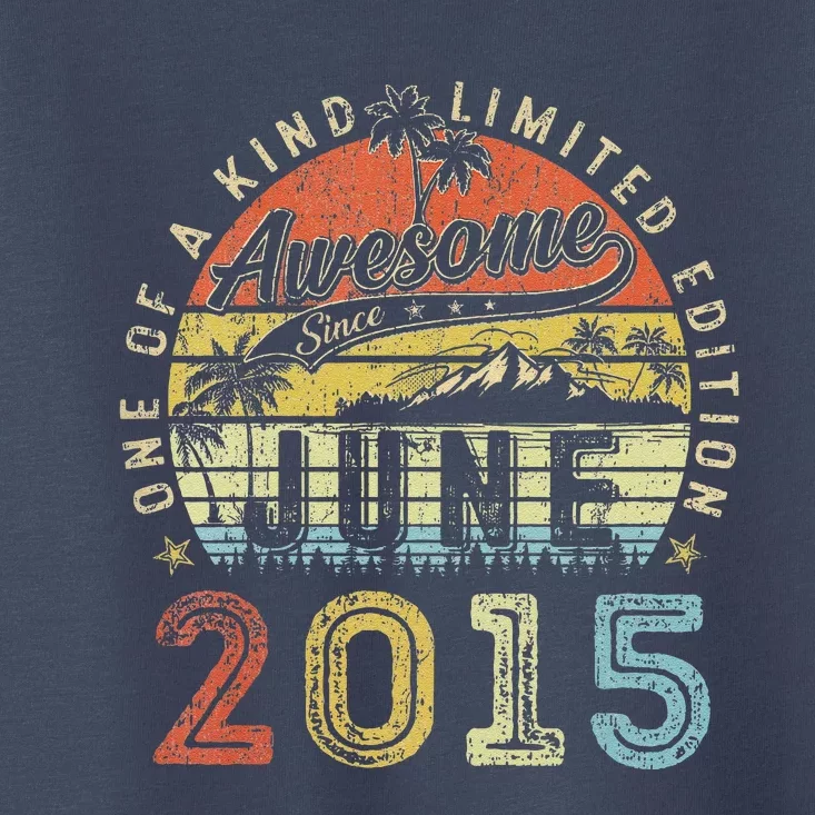 8 Year Old Awesome Since June 2015 8th Birthday Toddler T-Shirt