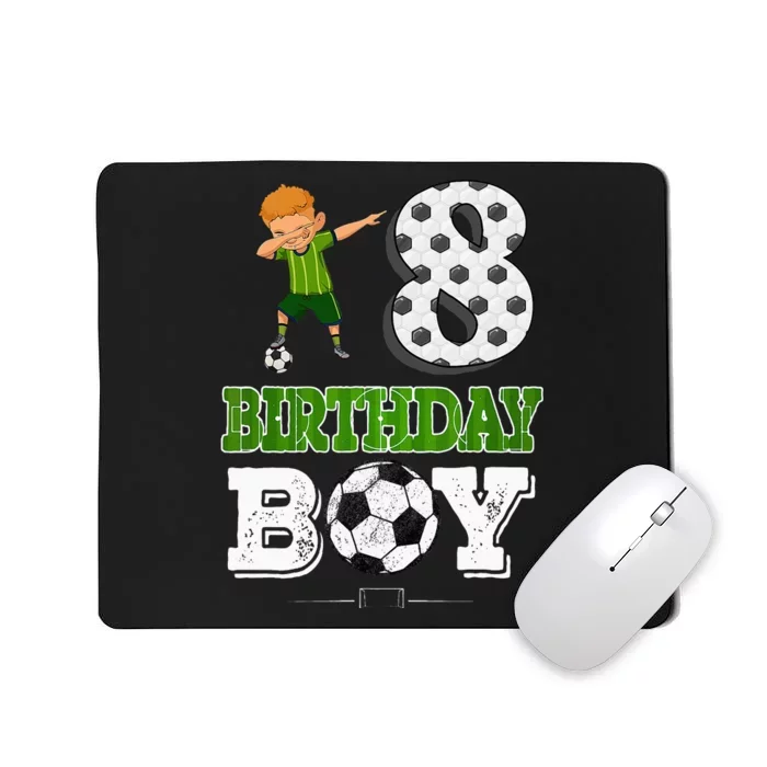 8 Year Old Gift Dabbing Boy Soccer Player 8th Birthday Boy Mousepad