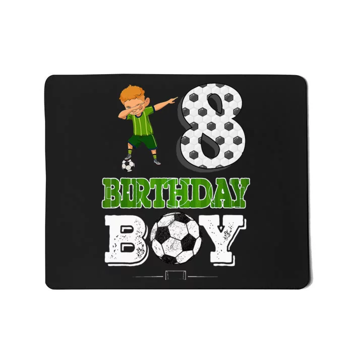 8 Year Old Gift Dabbing Boy Soccer Player 8th Birthday Boy Mousepad