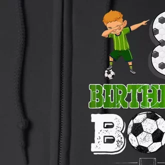 8 Year Old Gift Dabbing Boy Soccer Player 8th Birthday Boy Full Zip Hoodie