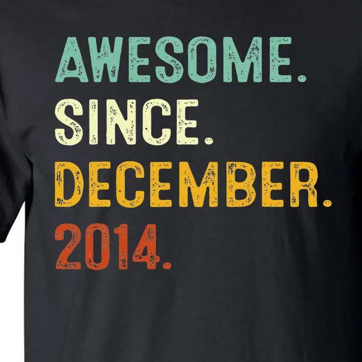 8 Year Old Gift Awesome Since December 2014 8th Birthday Tall T-Shirt