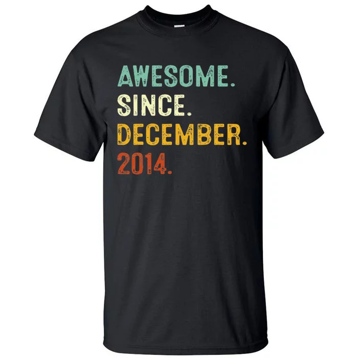 8 Year Old Gift Awesome Since December 2014 8th Birthday Tall T-Shirt