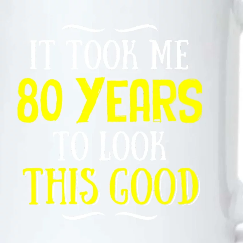 80 Years Old Birthday Black Color Changing Mug