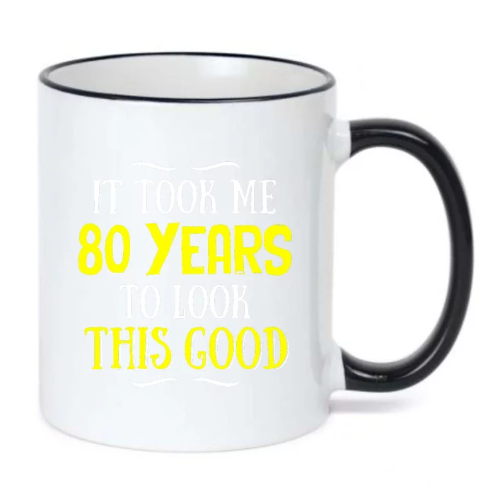 80 Years Old Birthday Black Color Changing Mug