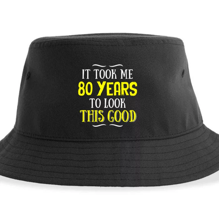 80 Years Old Birthday Sustainable Bucket Hat