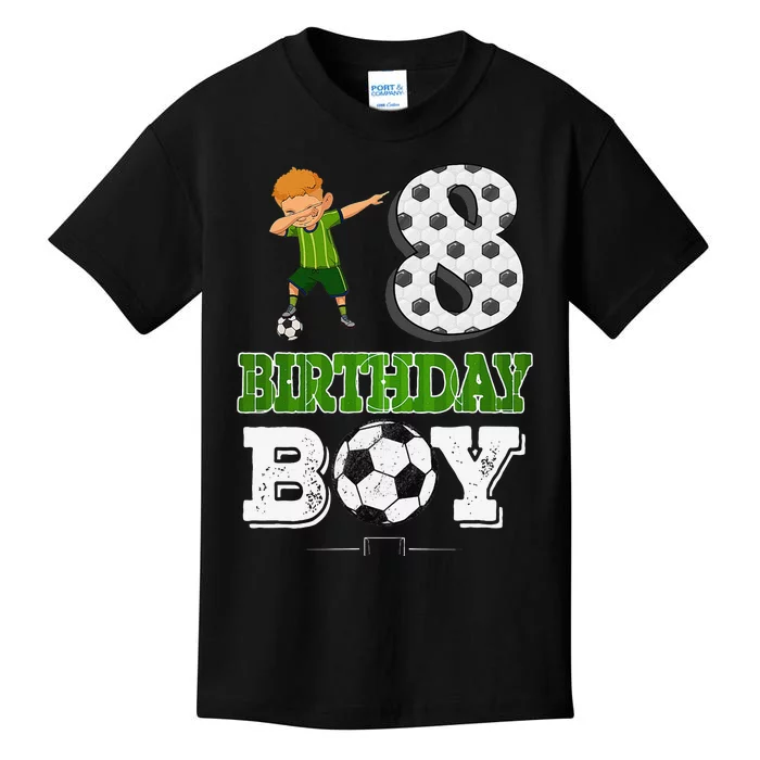 8 Year Old Gift Dabbing Soccer Player 8th Birthday Kids T-Shirt