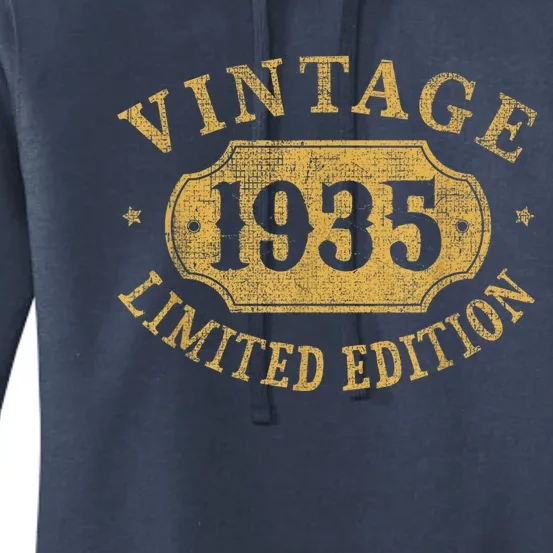 88 years old 88th Birthday Present Anniversary Best Limited 1935 Women's Pullover Hoodie