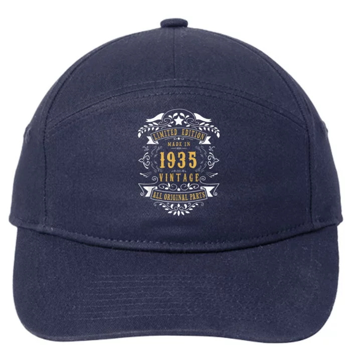 88 Years Old 88th Birthday Present Made Born in 1935  Wo Idea 7-Panel Snapback Hat