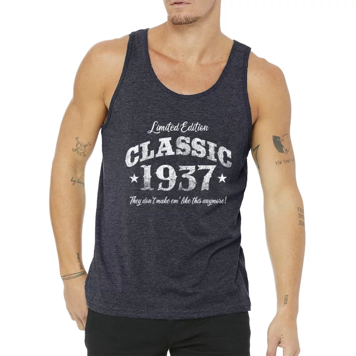 86 Years Old Vintage 1937 Limited Edition 86th Birthday Present Tank Top