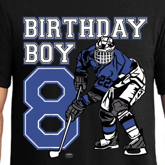 8 Year Old Ice Hockey Themed Birthday Party 8th Boy Gift Pajama Set