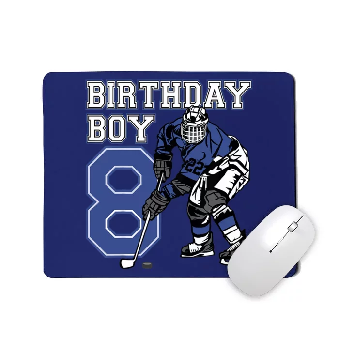 8 Year Old Ice Hockey Themed Birthday Party 8th Boy Gift Mousepad