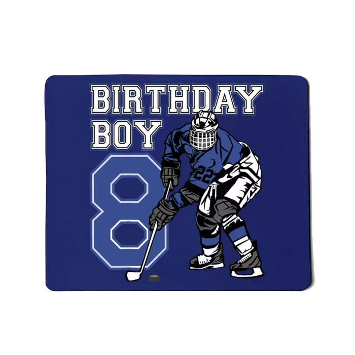 8 Year Old Ice Hockey Themed Birthday Party 8th Boy Gift Mousepad