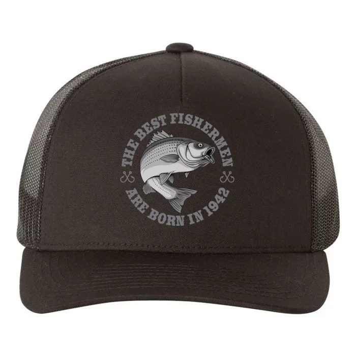 81 Year Old Fisherman Fishing 1942 81st Birthday Yupoong Adult 5-Panel Trucker Hat