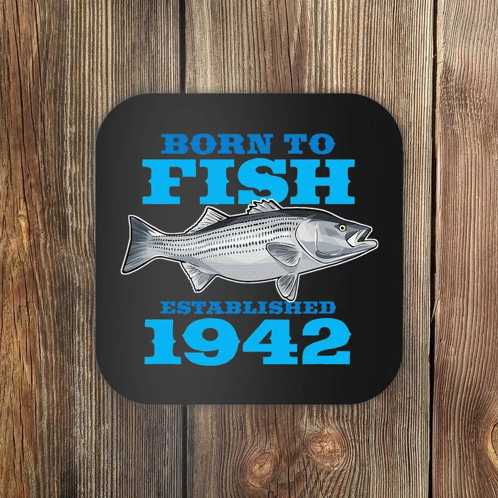 81 Year Old Fishing Fisherman 1942 81st Birthday Gift Coaster