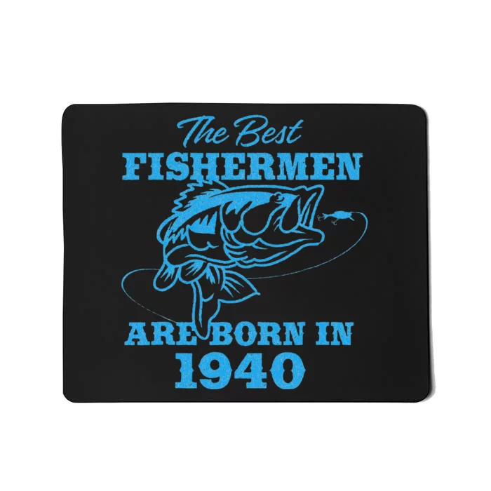 83 Year Old Fisherman Fishing 1940 83rd Birthday (3) Mousepad