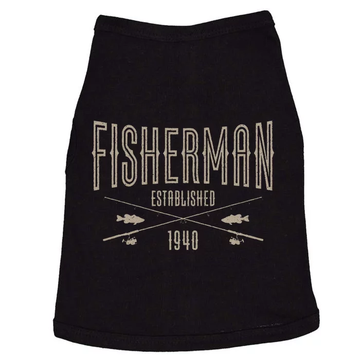 83 Year Old Fisherman Fishing 1940 83rd Birthday Funny Doggie Tank