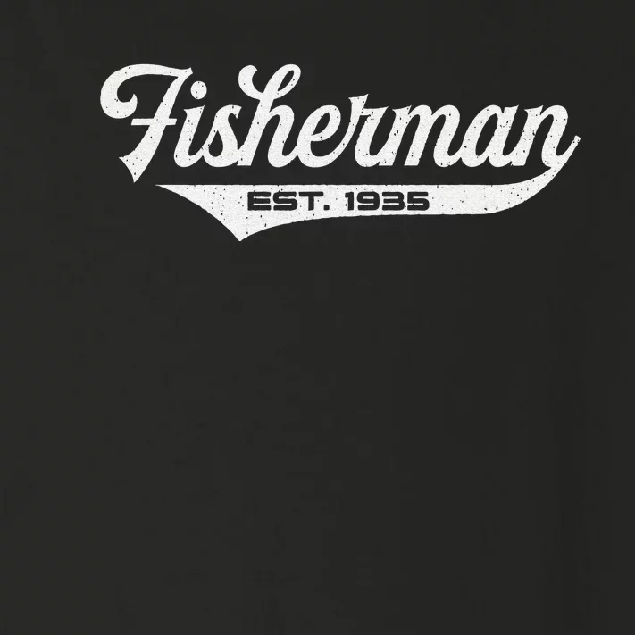 88 Year Old Fisherman Fishing 1935 88th Birthday Gift Toddler Long Sleeve Shirt