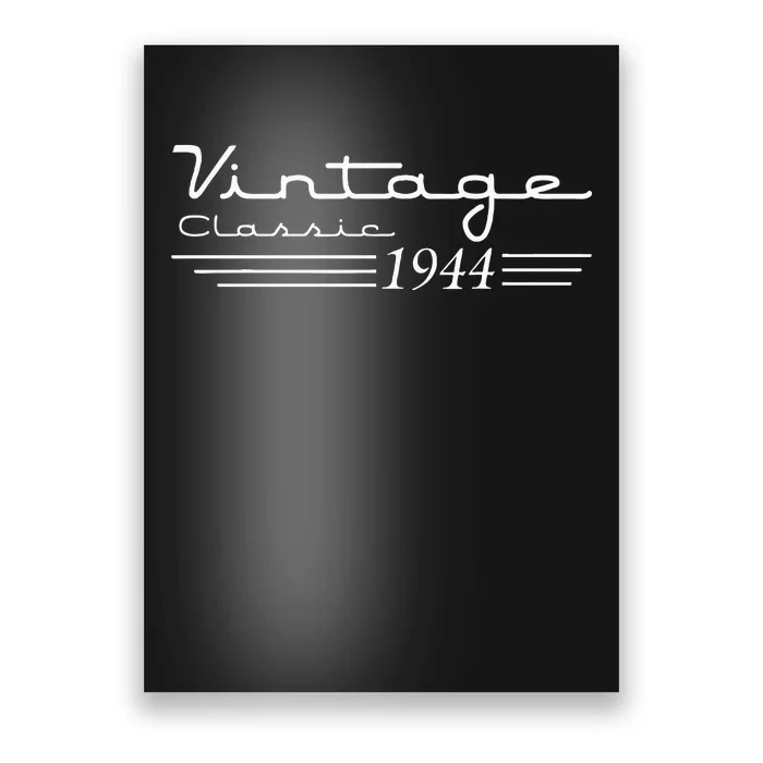 80 Year Old Gifts Vintage 1944 80th Birthday Poster