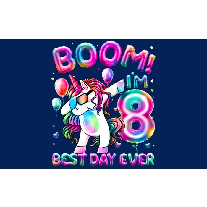 8 Years Old Dabbing Unicorn Gifts 8th Birthday Party Bumper Sticker