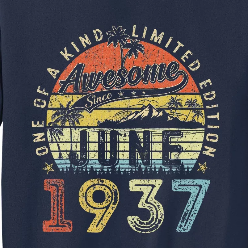 86 Year Old Awesome Since June 1937 86th Birthday Sweatshirt