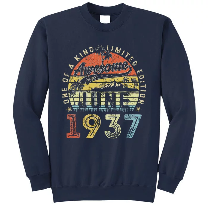 86 Year Old Awesome Since June 1937 86th Birthday Sweatshirt