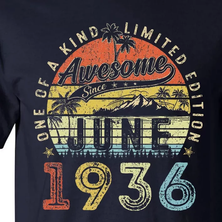 87 Year Old Awesome Since June 1936 87th Birthday (1) Tall T-Shirt