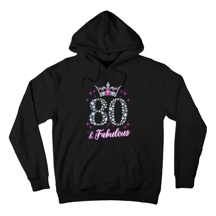 80 Years Old Gifts 80 & Fabulous Since 1943 80th Birthday Tall Hoodie