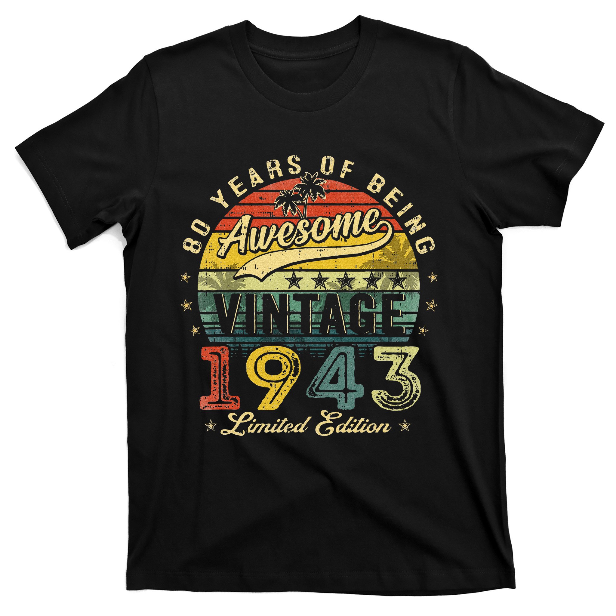 80 Years Old Vintage Baseball 80Th Birthday T Shirts, Hoodies, Sweatshirts  & Merch