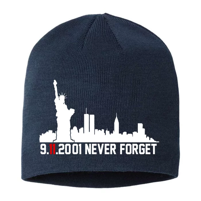 9-11-2001 Never Forget September 11th 8 1/2in Sustainable Knit Beanie