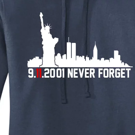 9-11-2001 Never Forget September 11th Women's Pullover Hoodie