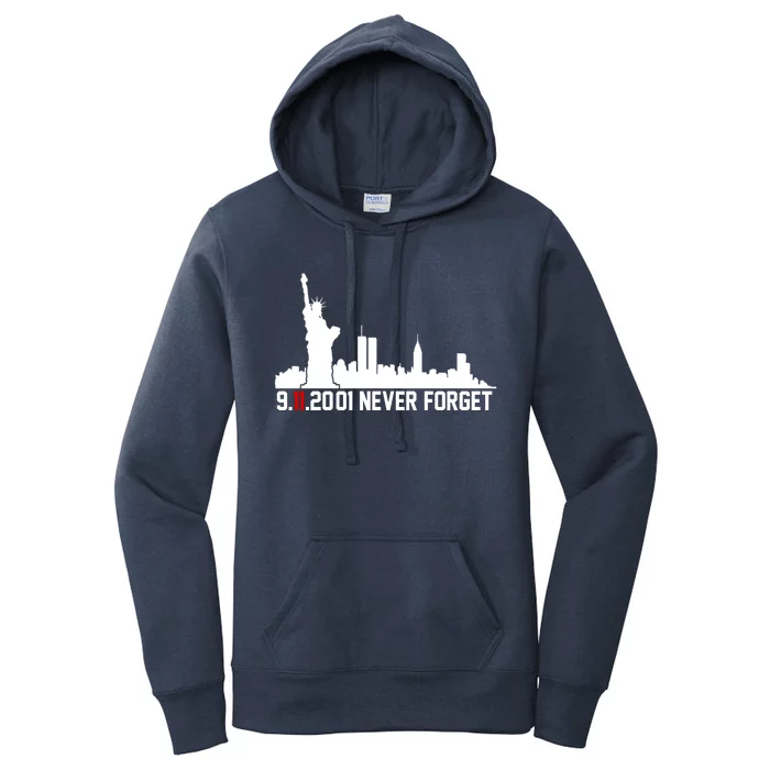 9-11-2001 Never Forget September 11th Women's Pullover Hoodie