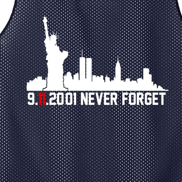 9-11-2001 Never Forget September 11th Mesh Reversible Basketball Jersey Tank