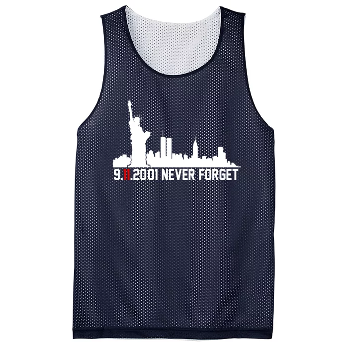 9-11-2001 Never Forget September 11th Mesh Reversible Basketball Jersey Tank