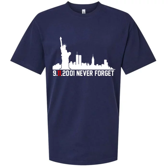 9-11-2001 Never Forget September 11th Sueded Cloud Jersey T-Shirt