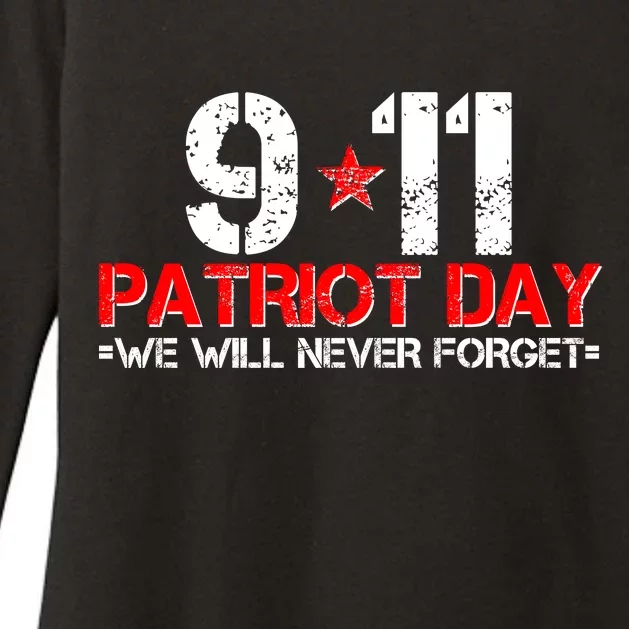 9-11 Patriot Day We Will Never Forget Womens CVC Long Sleeve Shirt